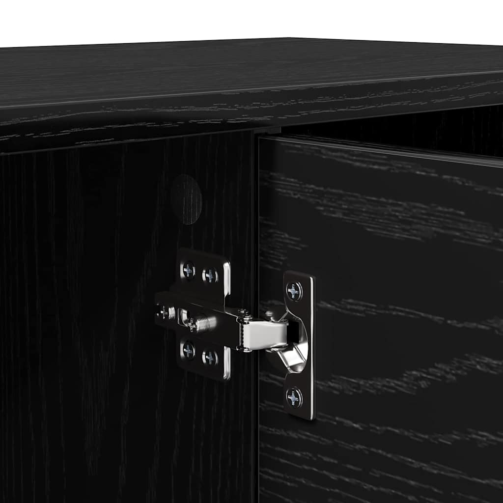 TV szekrény 102 x 35 x 36,5 cm Fekete tölgy Szerelt Fa