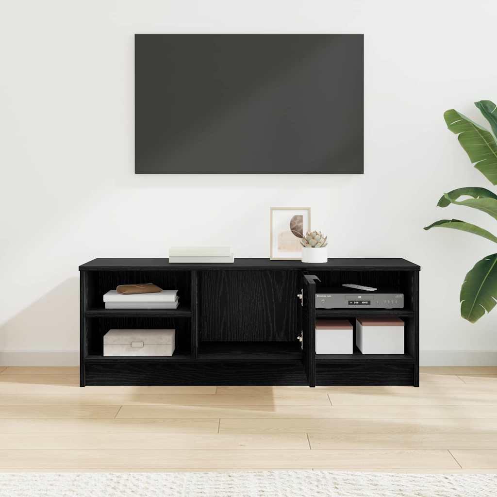 TV szekrény 102 x 35 x 36,5 cm Fekete tölgy Szerelt Fa