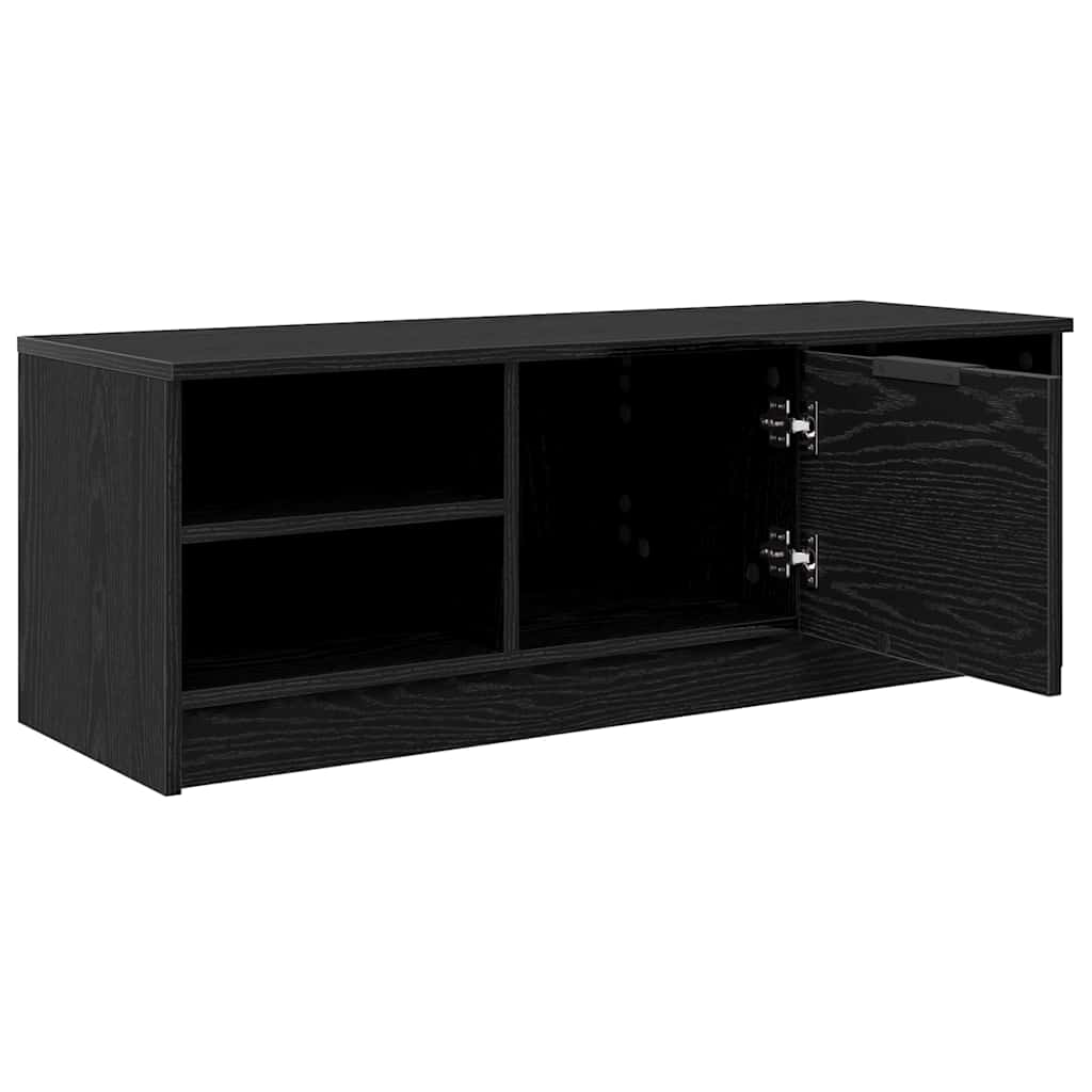 TV szekrény 102 x 35 x 36,5 cm Fekete tölgy Szerelt Fa