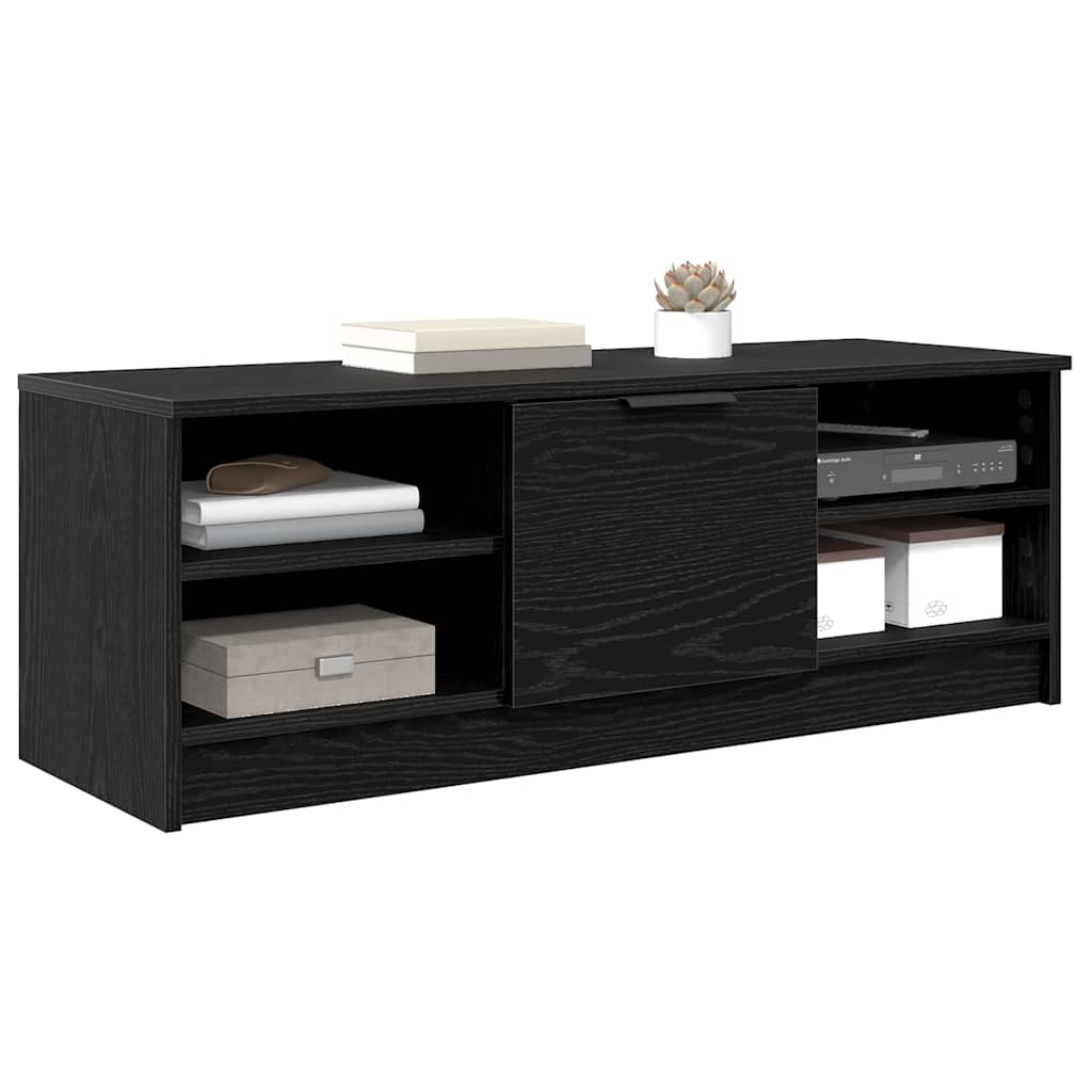 TV szekrény 102 x 35 x 36,5 cm Fekete tölgy Szerelt Fa