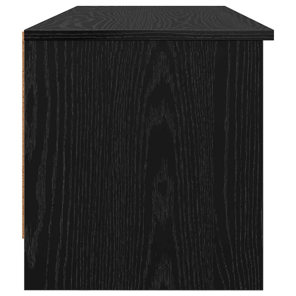 TV szekrény 102 x 35 x 36,5 cm Fekete tölgy Szerelt Fa