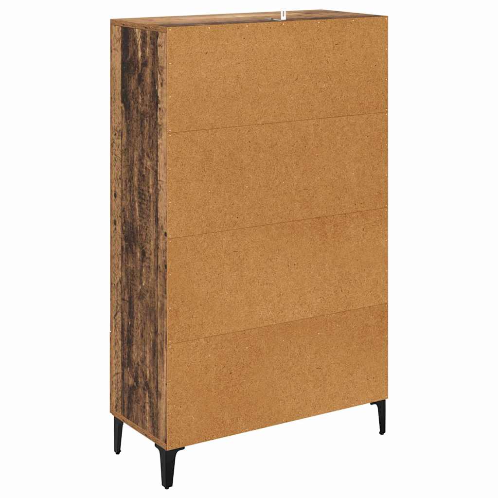 Magasfiú fiókkal Öreg fa 70 x 31 x 115 cm Műszaki fa és vas