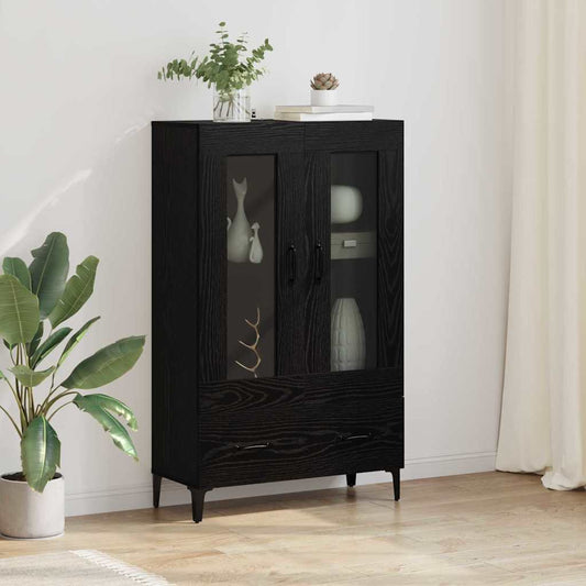 Magasfiú Fekete tölgy 70 x 31 x 115 cm Műszaki fa és vas