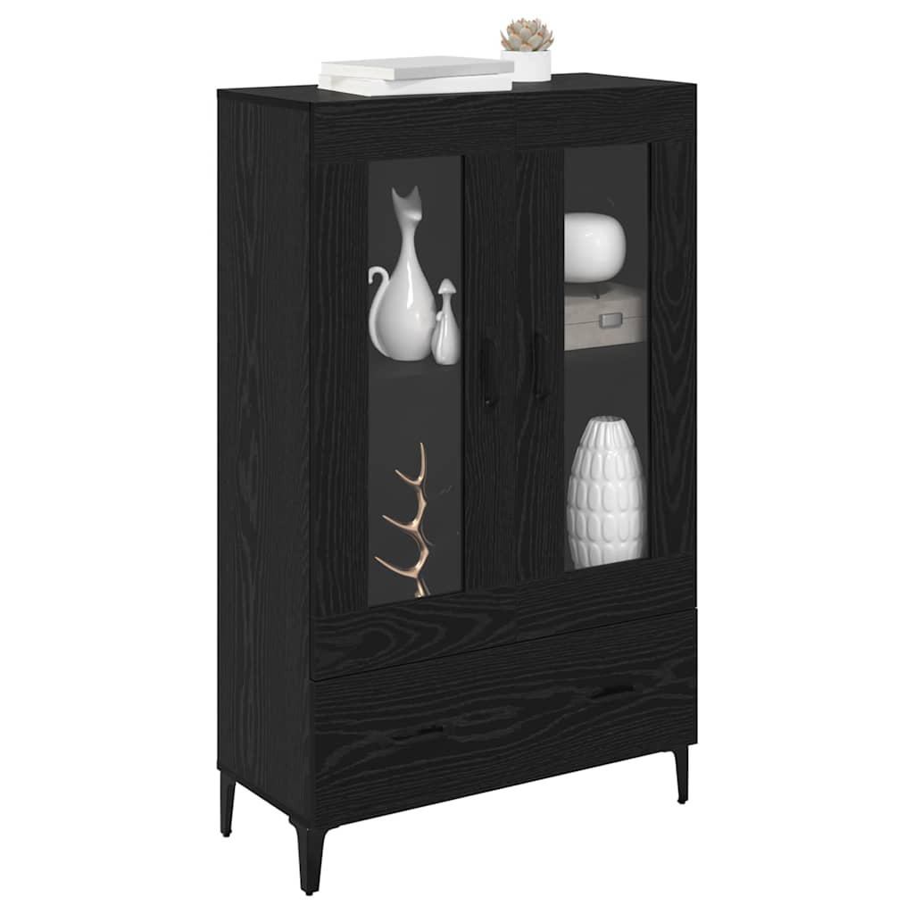 Magasfiú Fekete tölgy 70 x 31 x 115 cm Műszaki fa és vas