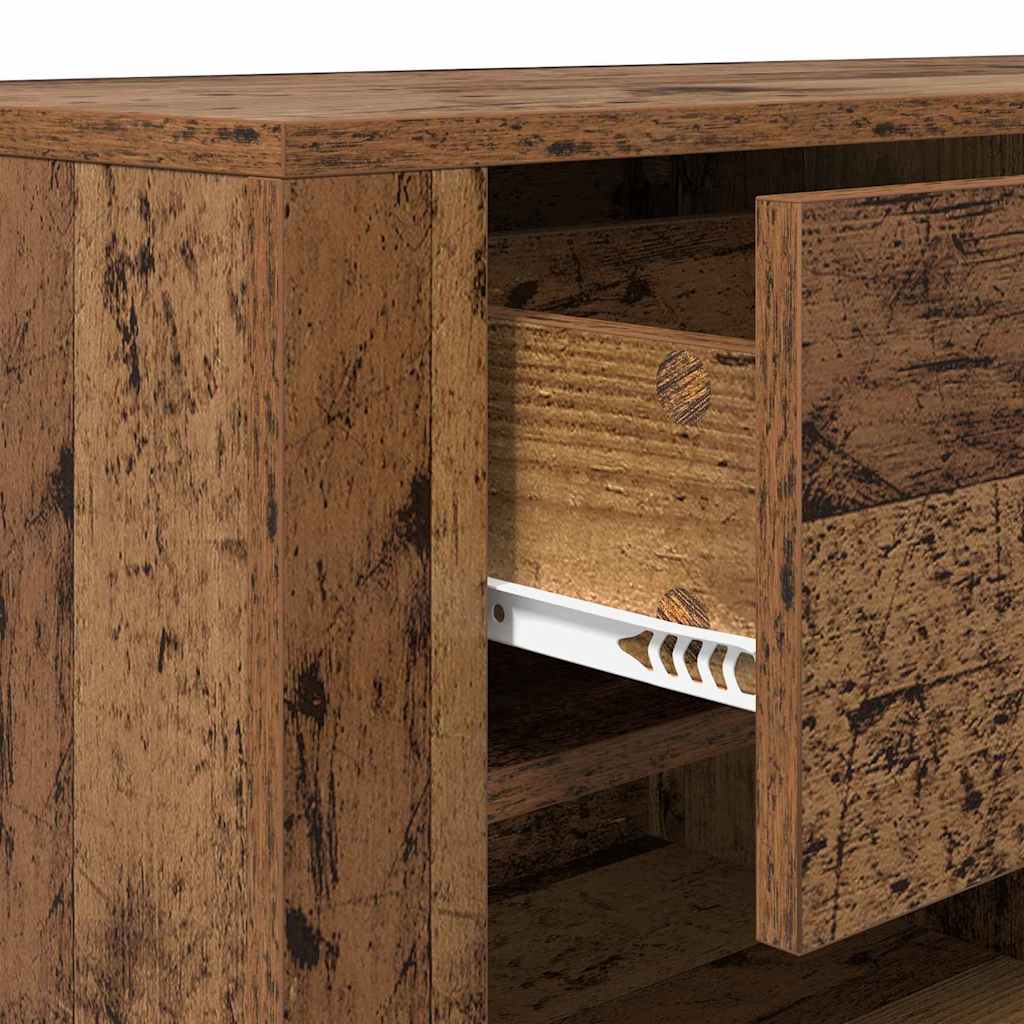 TV szekrény 100 x 35 x 40 cm Öreg fa Szerelt Fa