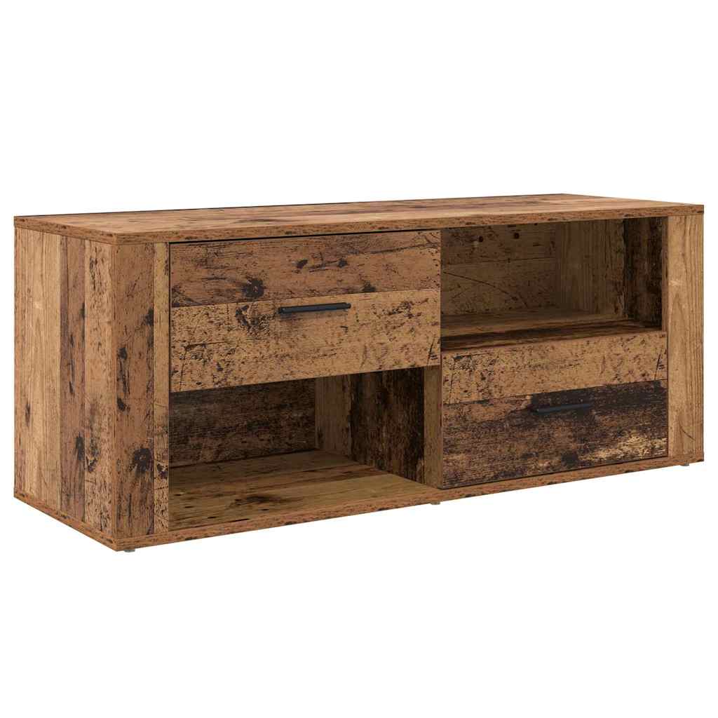 TV szekrény 100 x 35 x 40 cm Öreg fa Szerelt Fa