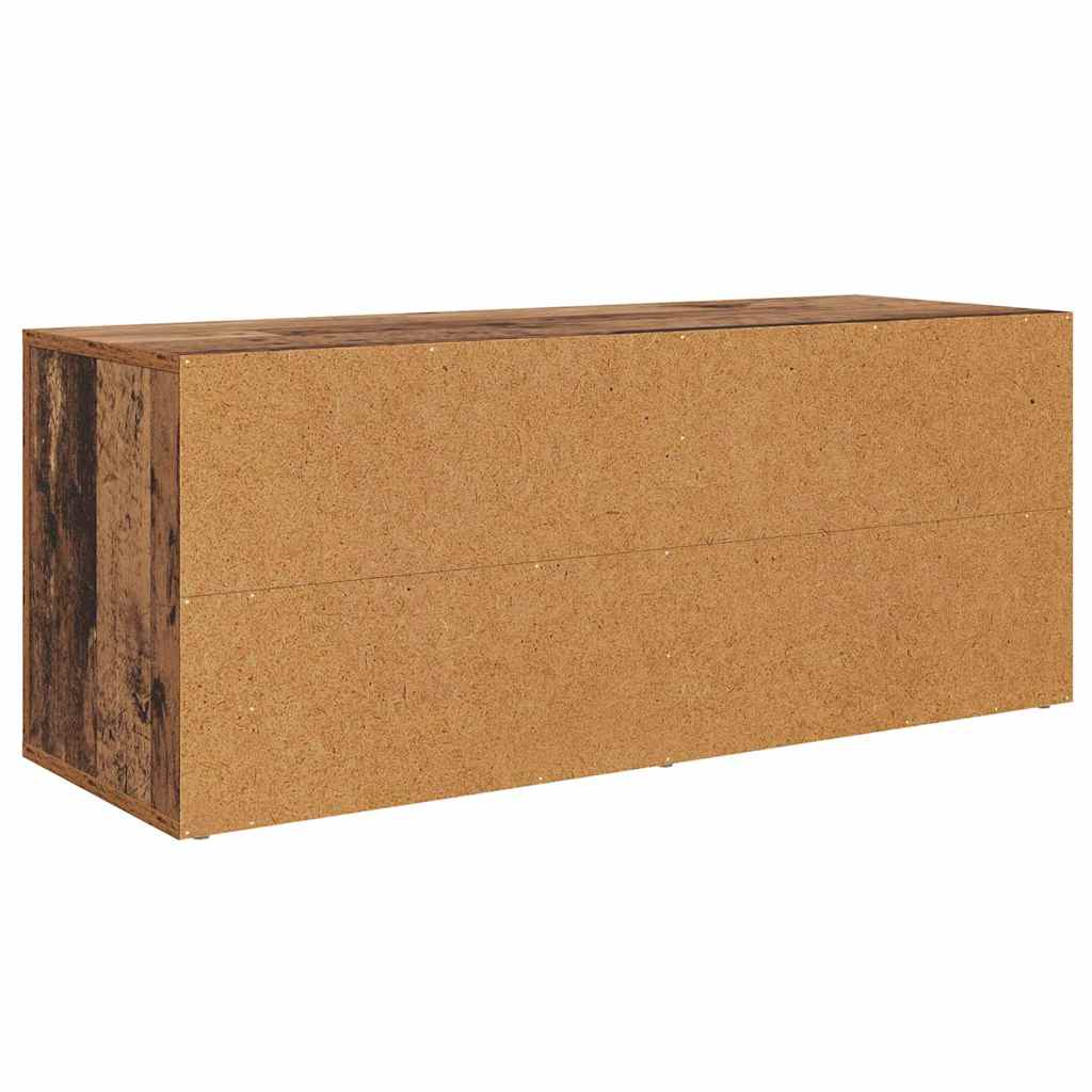 TV szekrény 100 x 35 x 40 cm Öreg fa Szerelt Fa