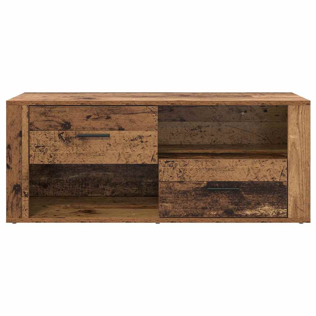 TV szekrény 100 x 35 x 40 cm Öreg fa Szerelt Fa