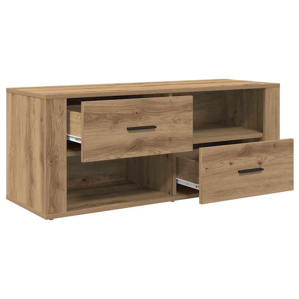 TV szekrény 100 x 35 x 40 cm Artisan tölgy Szerelt Fa