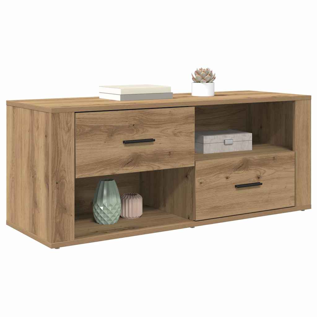 TV szekrény 100 x 35 x 40 cm Artisan tölgy Szerelt Fa
