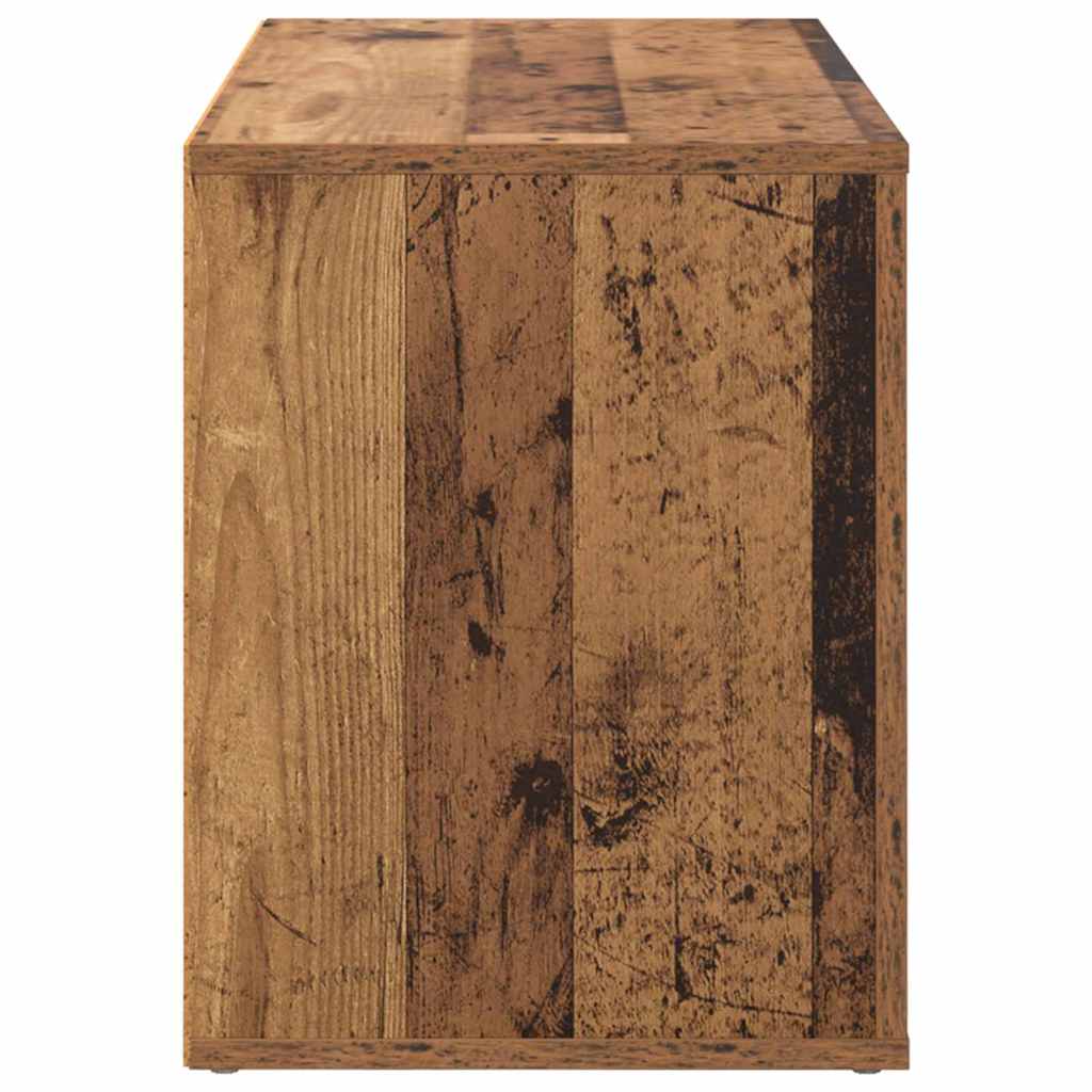 Cipőtartó 75 x 35 x 45 cm Szerelt Fa Régi fa