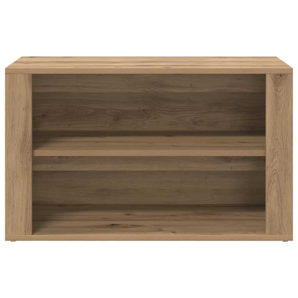 Cipőtartó 75 x 35 x 45 cm Szerelt Fa kézműves tölgy