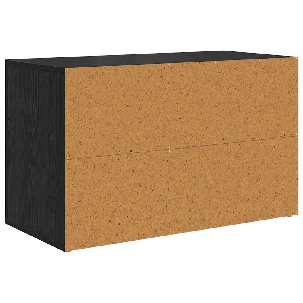 Cipőtartó 75 x 35 x 45 cm Szerelt Fa Musta tammi