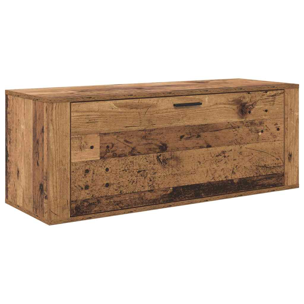 Cipőszekrény 100 x 35 x 38 cm Szerelt Fa Régi fa