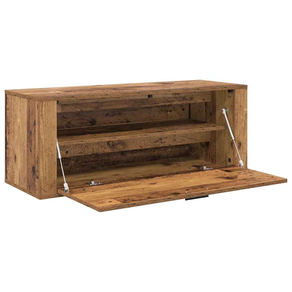 Cipőszekrény 100 x 35 x 38 cm Szerelt Fa Régi fa