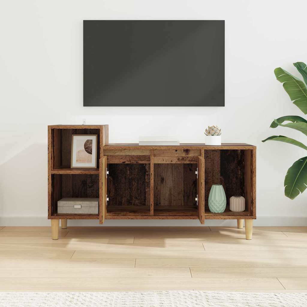 TV szekrény 100 x 35 x 55 cm Öreg fa Szerelt Fa