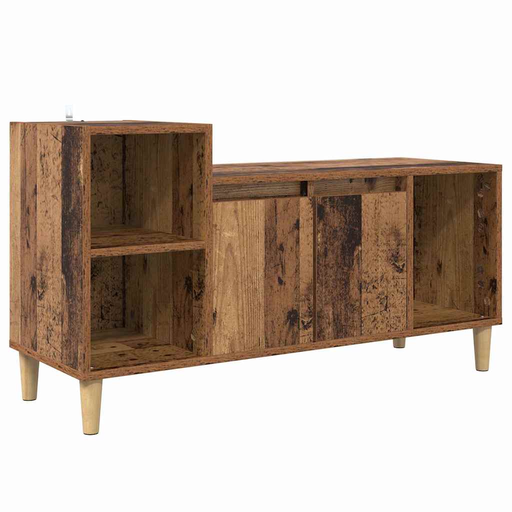 TV szekrény 100 x 35 x 55 cm Öreg fa Szerelt Fa
