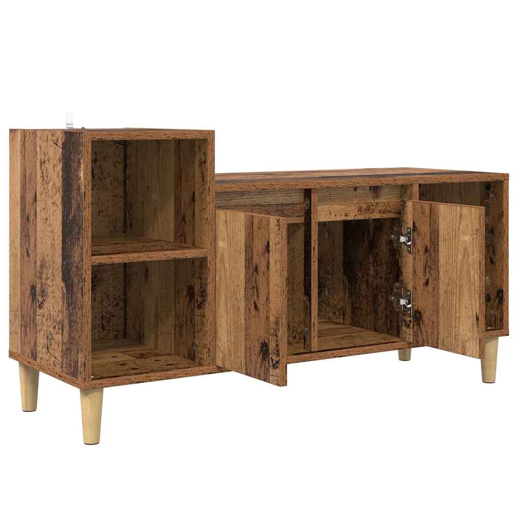 TV szekrény 100 x 35 x 55 cm Öreg fa Szerelt Fa