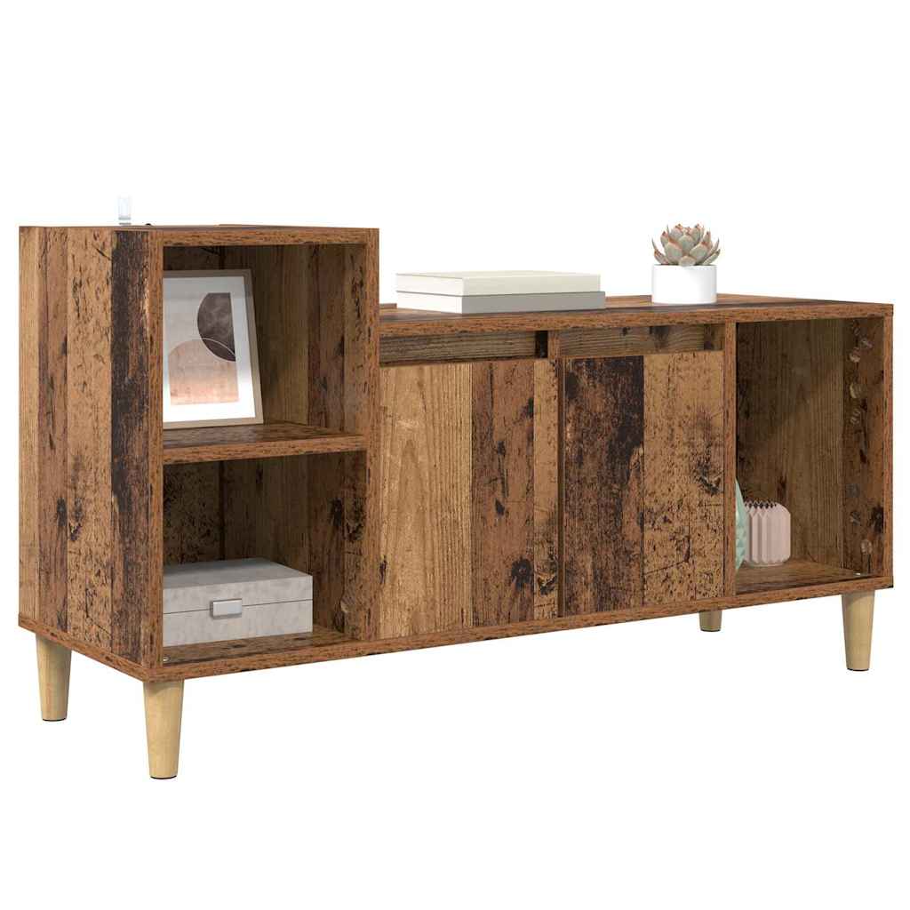 TV szekrény 100 x 35 x 55 cm Öreg fa Szerelt Fa