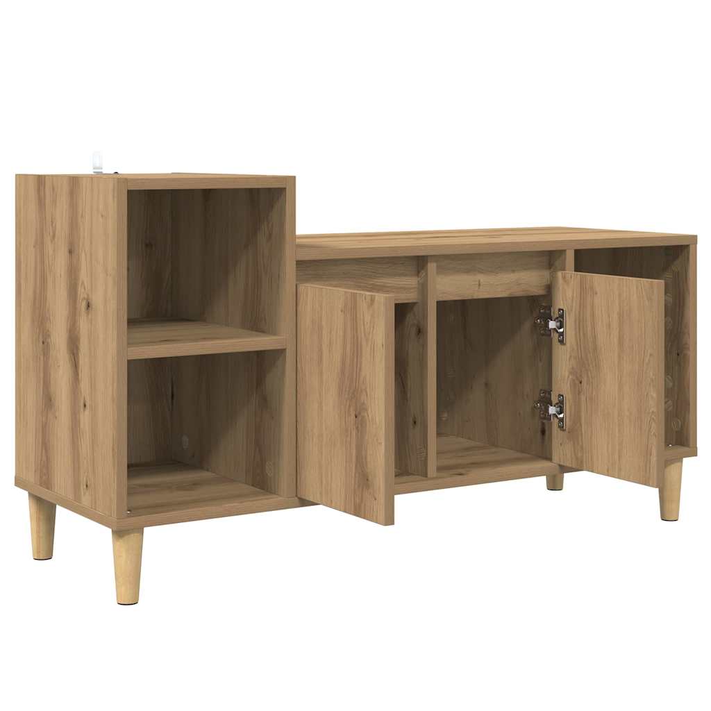 TV szekrény 100 x 35 x 55 cm Artisan tölgy Szerelt Fa