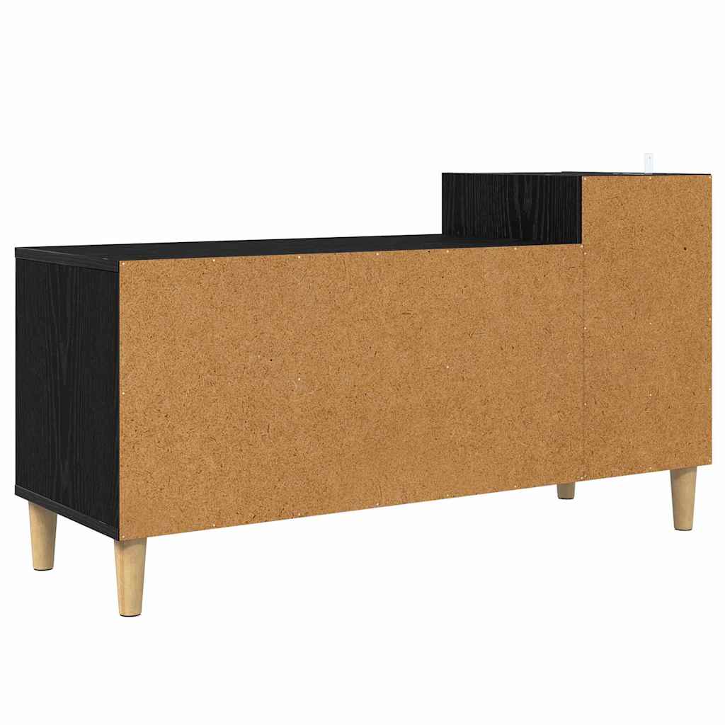 TV szekrény 100 x 35 x 55 cm Fekete tölgy Szerelt Fa