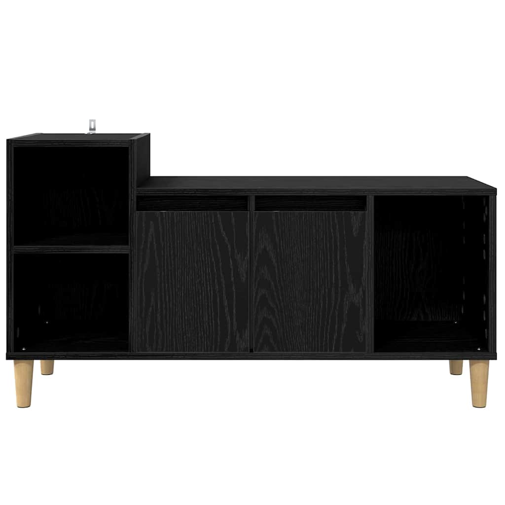 TV szekrény 100 x 35 x 55 cm Fekete tölgy Szerelt Fa