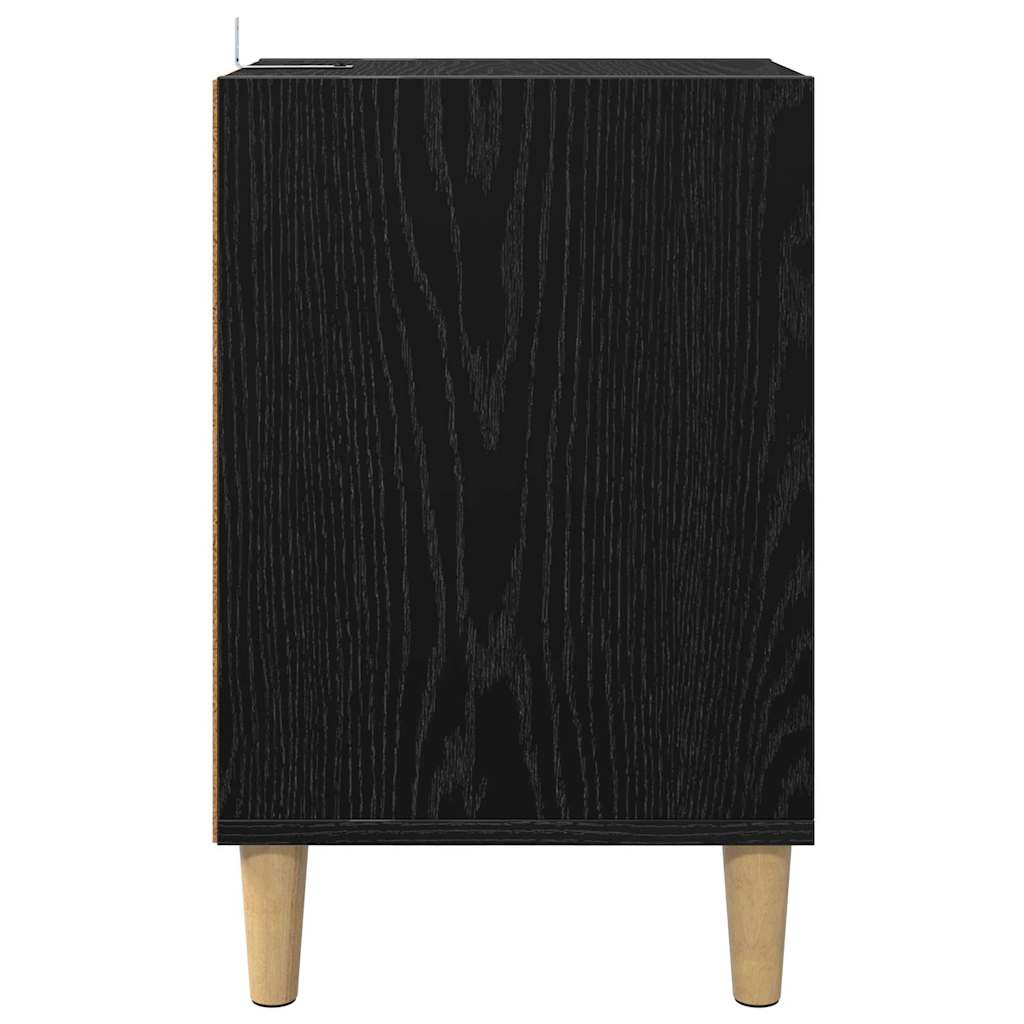 TV szekrény 100 x 35 x 55 cm Fekete tölgy Szerelt Fa