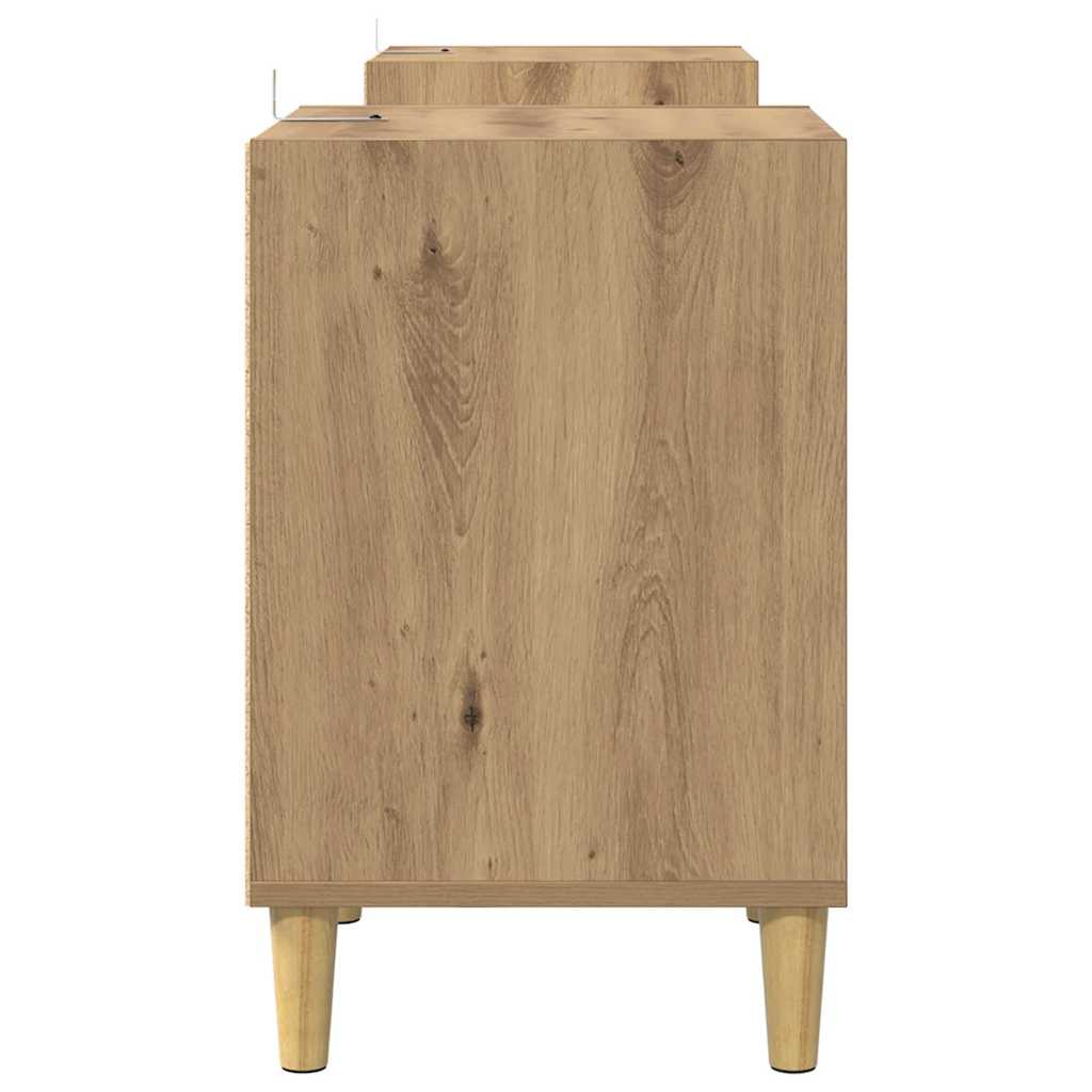TV szekrény 160 x 35 x 55 cm Artisan tölgy Szerelt Fa