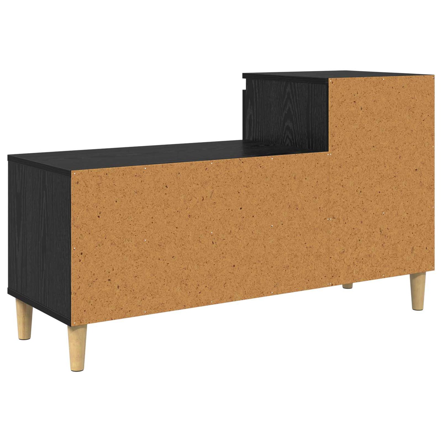 Cipőszekrény 102 x 36 x 60 cm Szerelt Fa Fekete tölgy