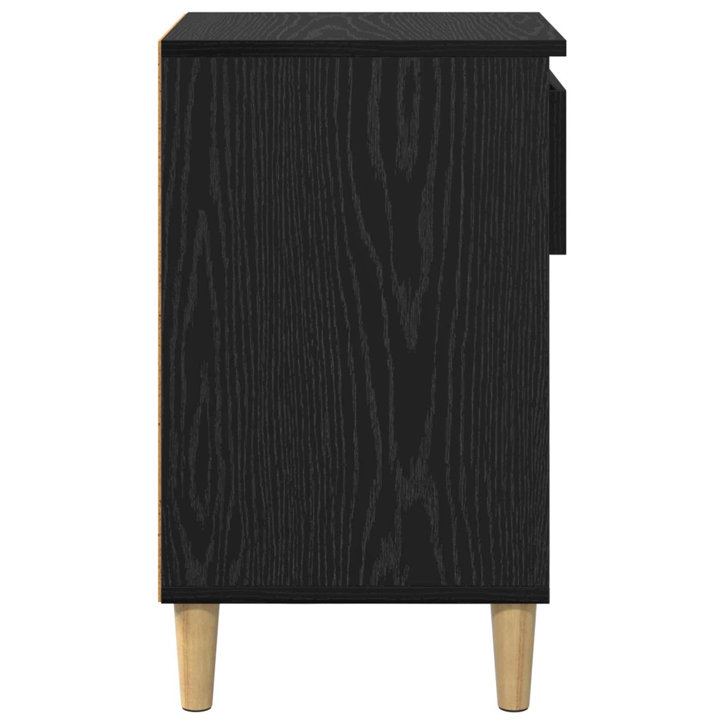 Cipőszekrény 102 x 36 x 60 cm Szerelt Fa Fekete tölgy
