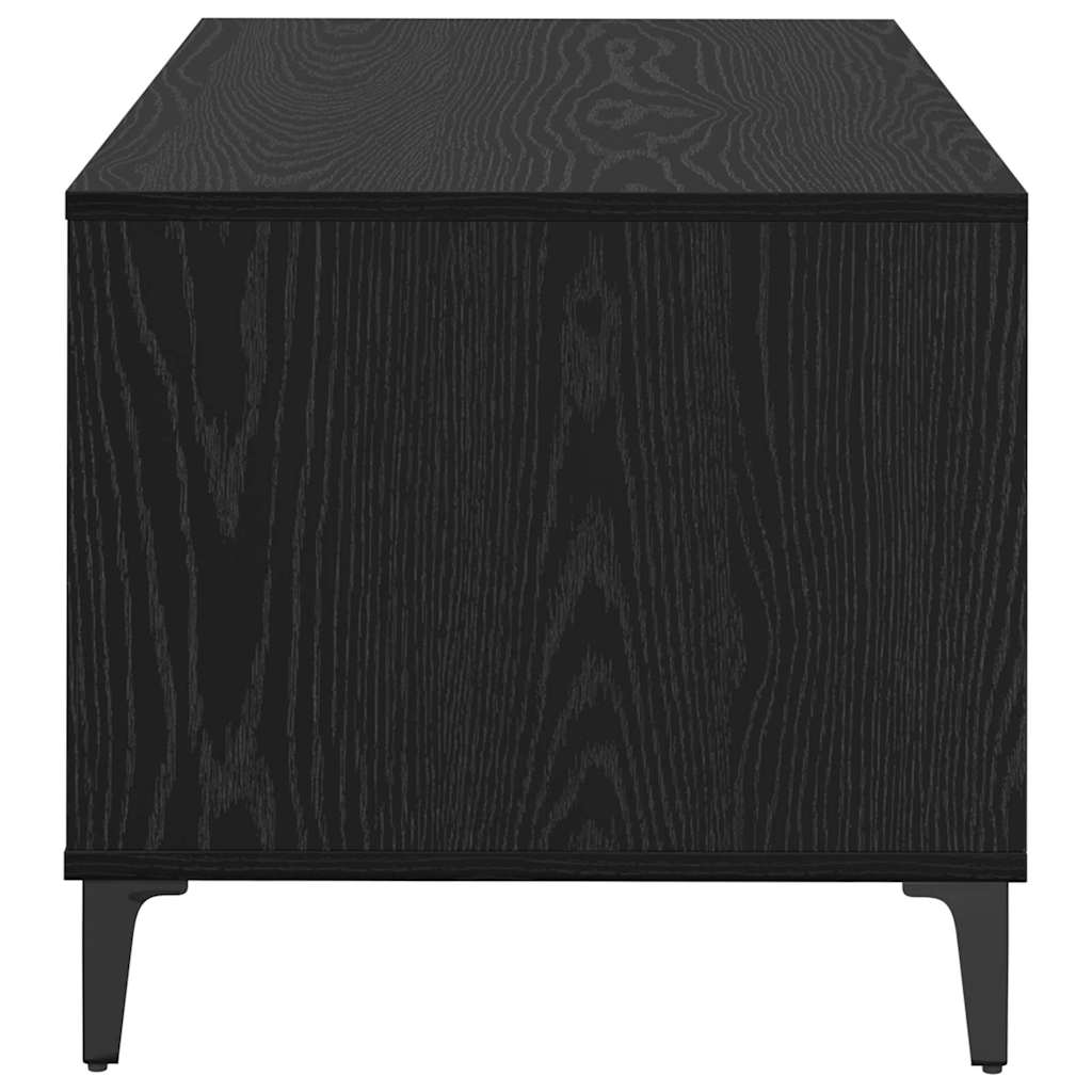 Dohányzóasztal Fekete tölgy 90 x 49 x 45 cm Szerelt Fa