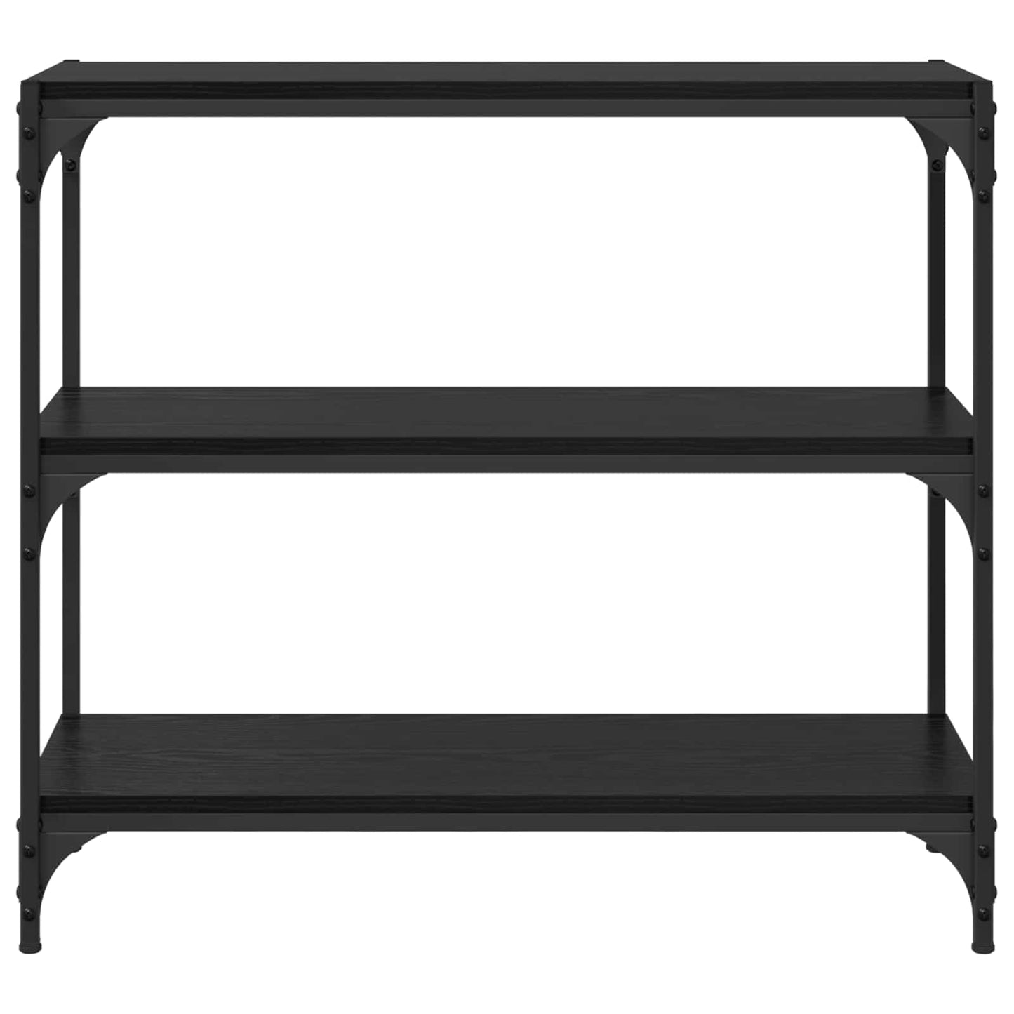 Könyvespolc Fekete tölgy 80 x 33 x 70,5 cm Műszaki fa és vas