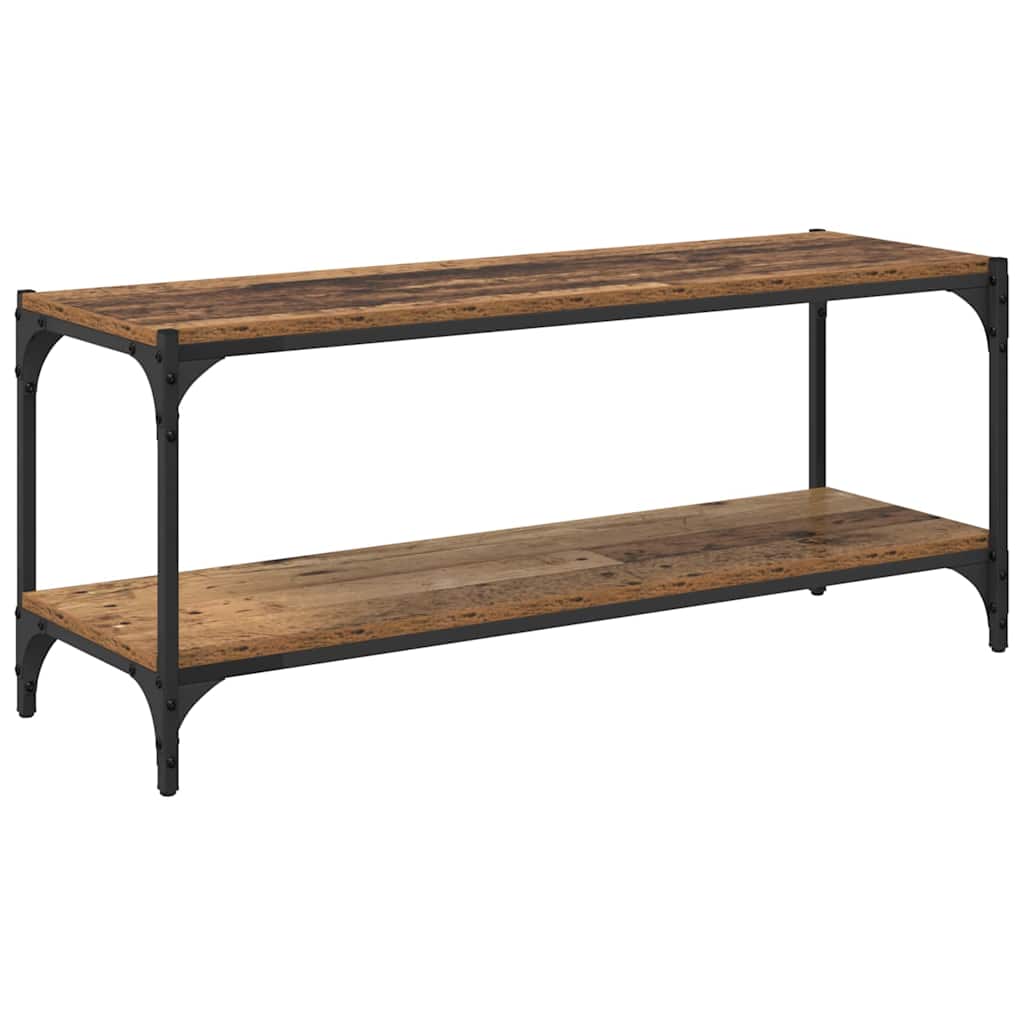 TV szekrény Öreg fa 100x33x41cm Műszaki fa és vas