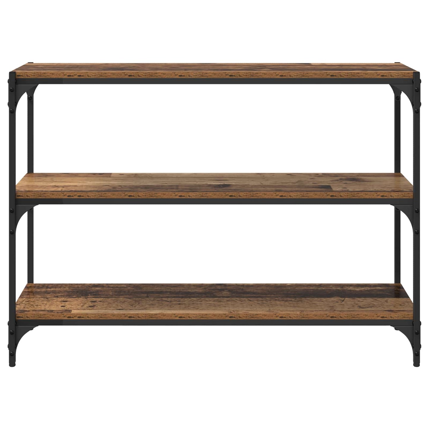 Könyvespolc Régi fa 100 x 33 x 70,5 cm Műszaki fa és vas