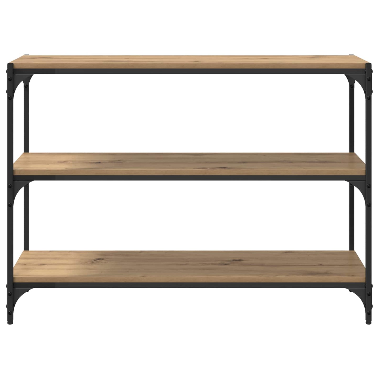 Könyvespolc 3 szintes 100 x 33 x 70,5 cm Műszaki fa és vas