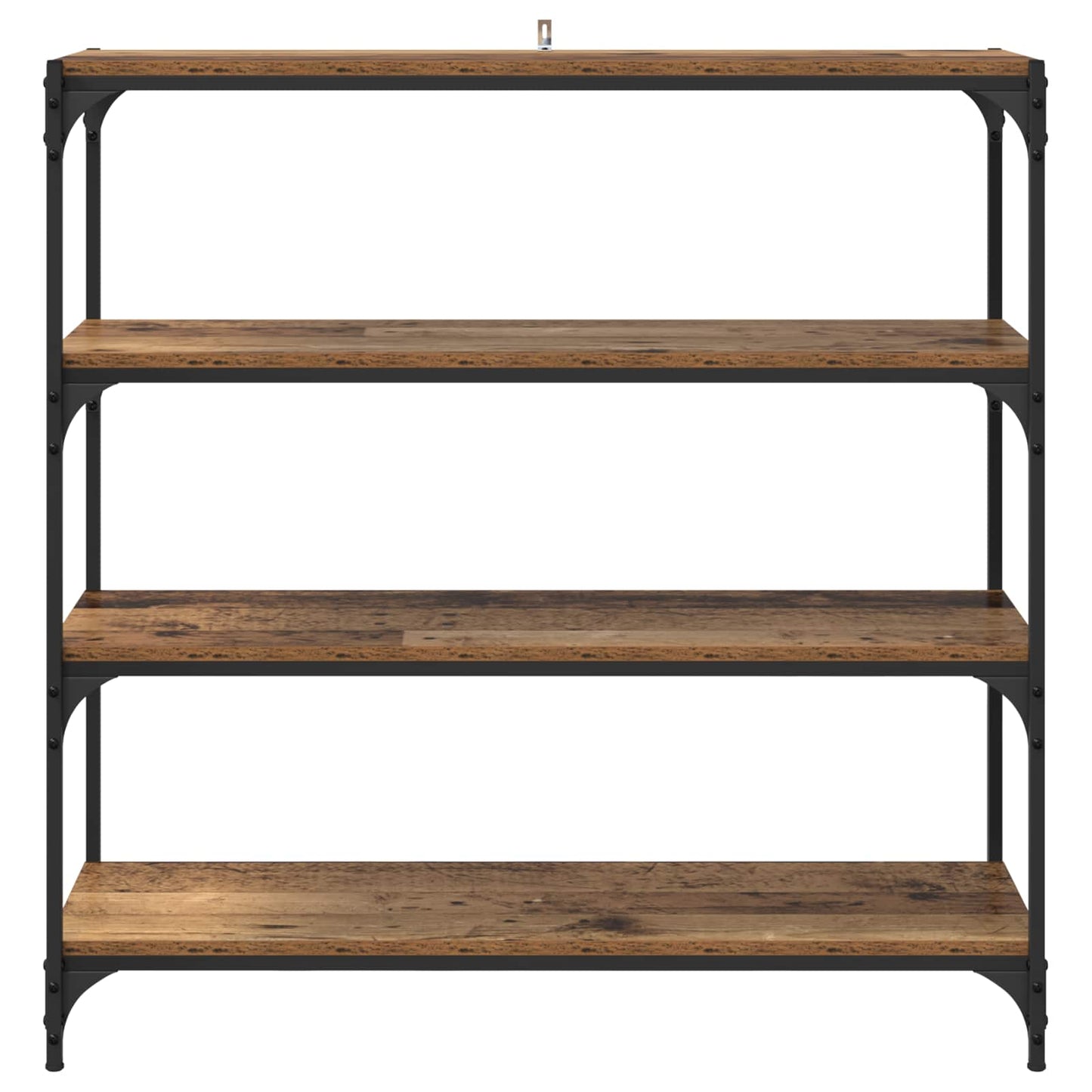 Könyvespolc Öreg fa 100 x 33 x 100 cm Műszaki fa és vas