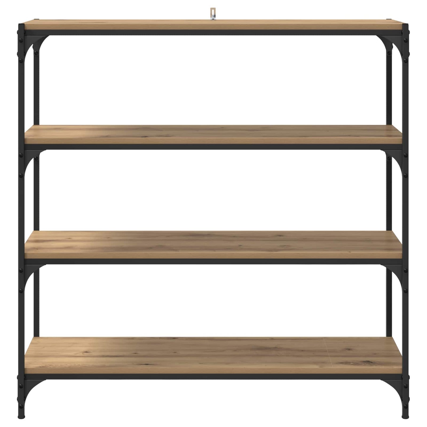 Könyvespolc 3 szintes 100 x 33 x 100 cm Műszaki fa és vas