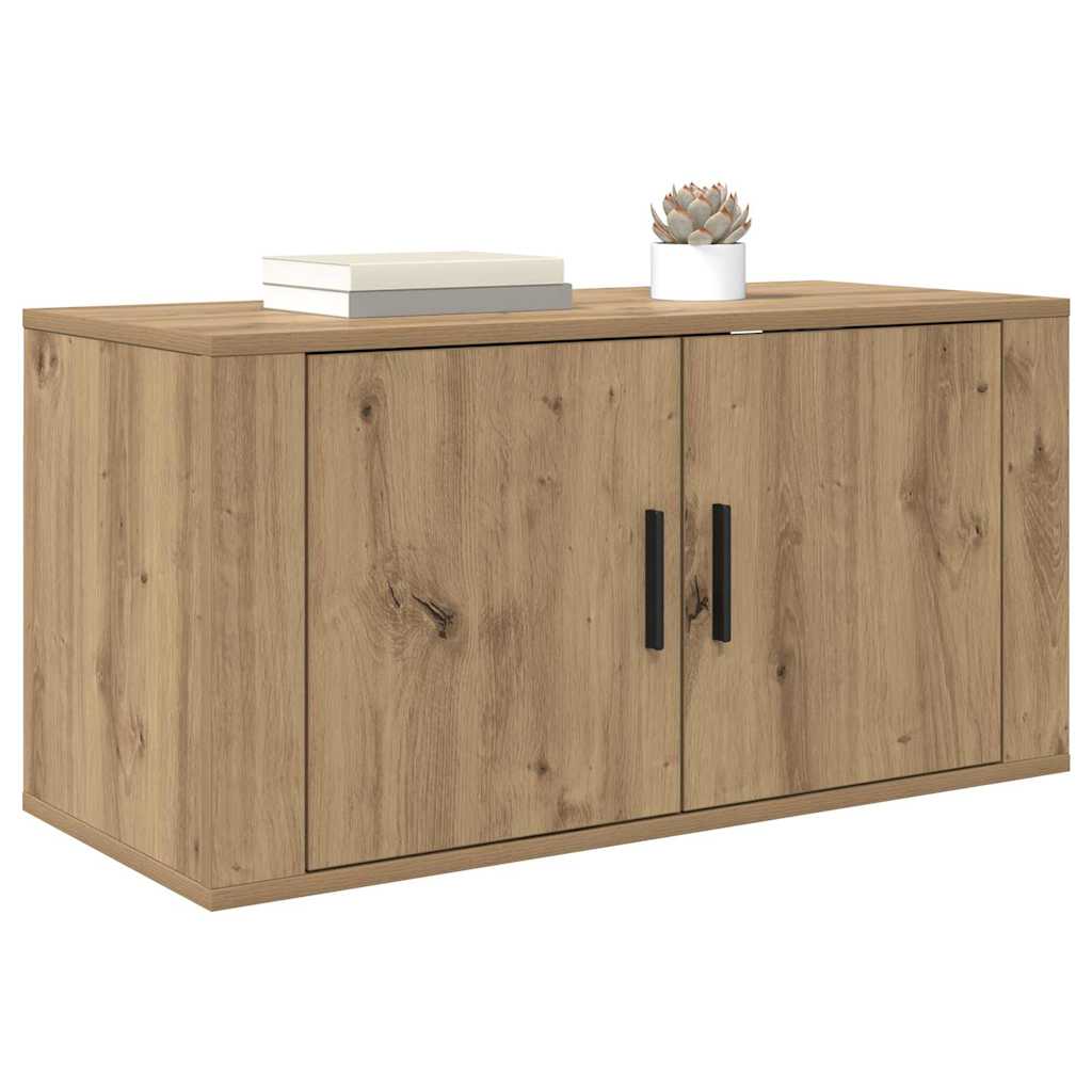 Fali TV Szekrény kézműves tölgy 80 x 34.5 x 40 cm Faanyag