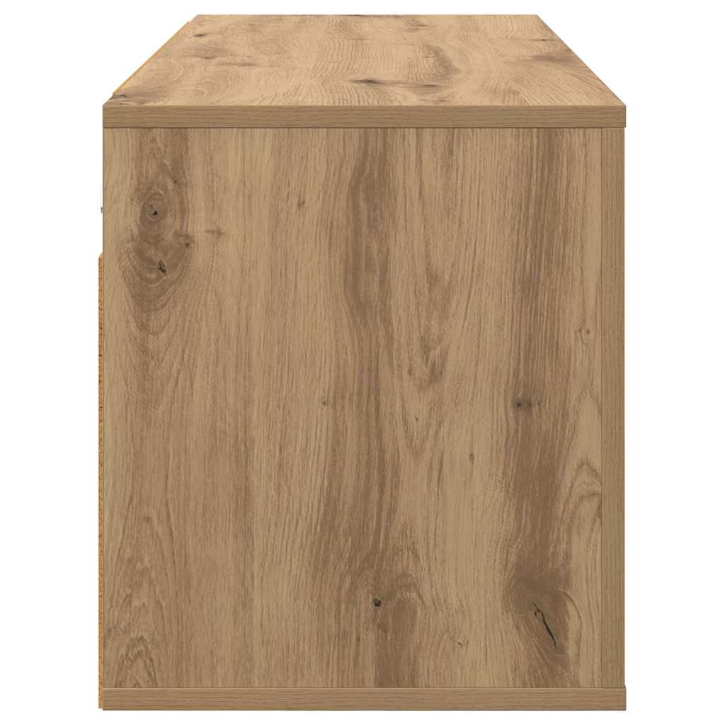 Fali TV Szekrény 100 x 34,5 x 40 cm Artisan tölgy Szerelt Fa