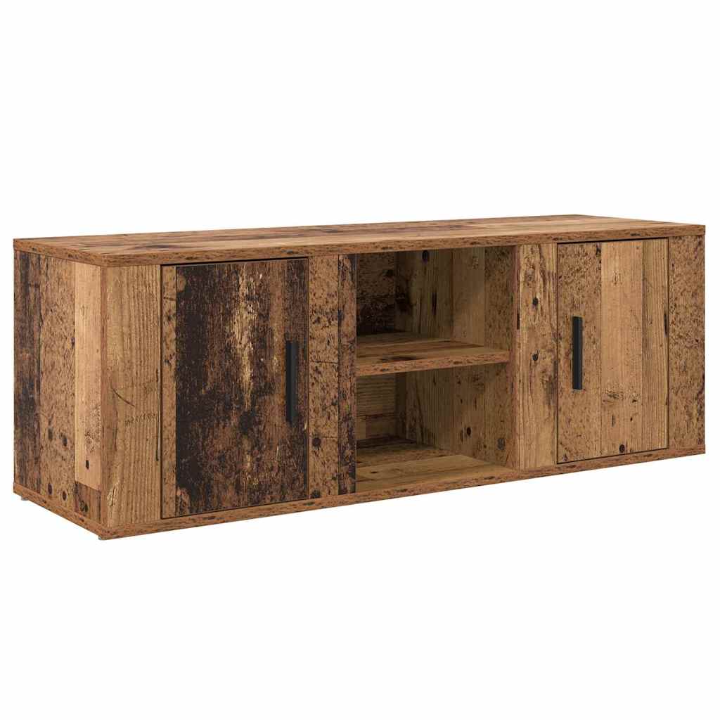 TV szekrény 100 x 31,5 x 35 cm Öreg fa Szerelt Fa