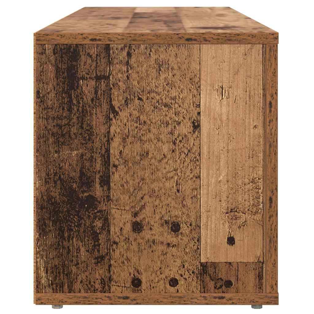 TV szekrény 100 x 31,5 x 35 cm Öreg fa Szerelt Fa