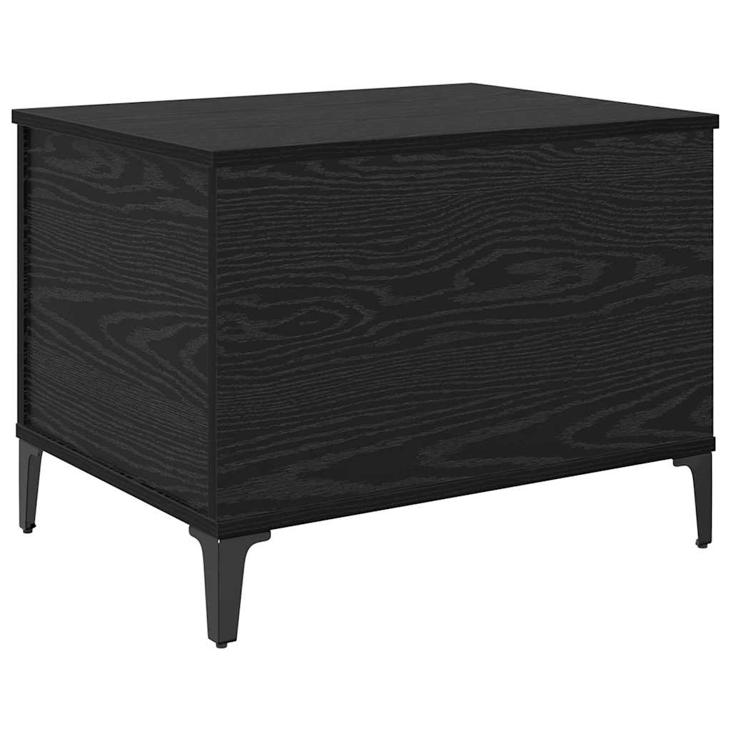 Dohányzóasztal Fekete tölgy 60 x 44,5 x 45 cm Szerelt Fa