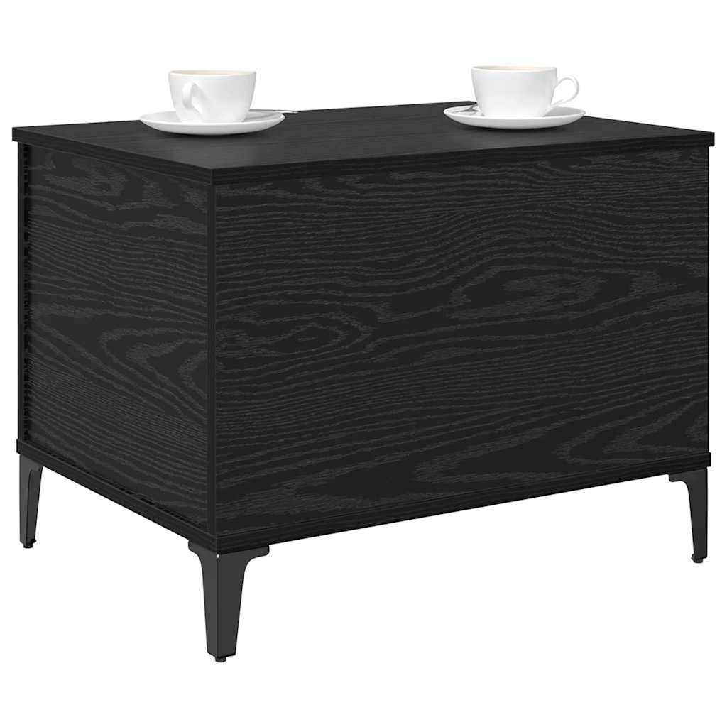 Dohányzóasztal Fekete tölgy 60 x 44,5 x 45 cm Szerelt Fa