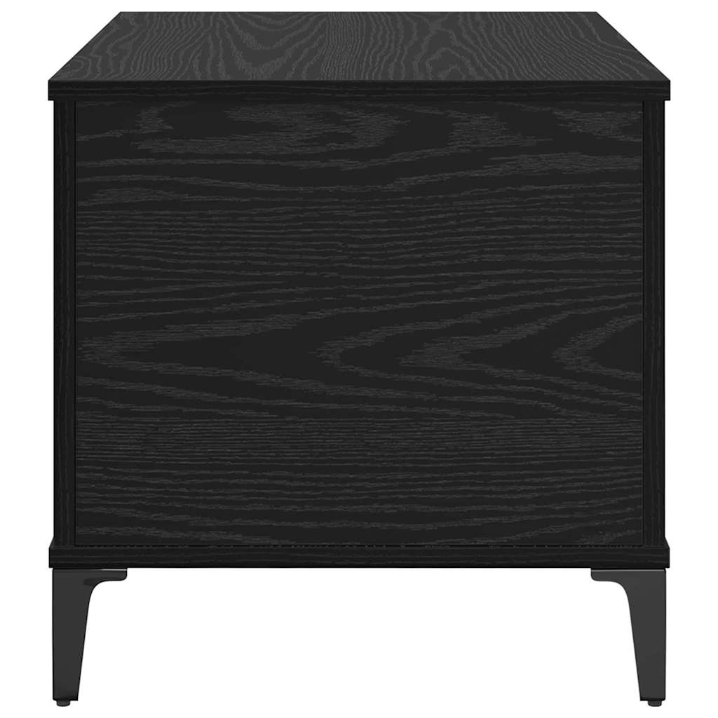 Dohányzóasztal Fekete tölgy 60 x 44,5 x 45 cm Szerelt Fa