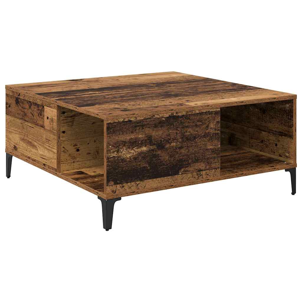 Dohányzóasztal Öreg fa 80 x 80 x 36,5 cm Szerelt Fa
