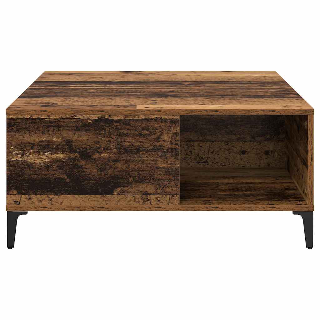 Dohányzóasztal Öreg fa 80 x 80 x 36,5 cm Szerelt Fa