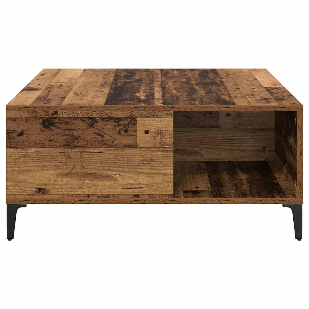 Dohányzóasztal Öreg fa 80 x 80 x 36,5 cm Szerelt Fa