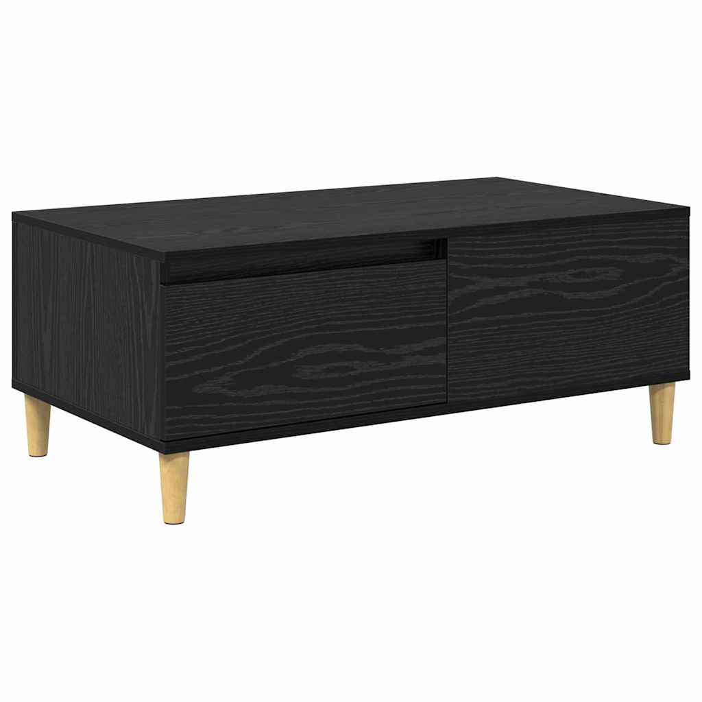 Dohányzóasztal Fekete tölgy 90 x 50 x 35 cm Szerelt Fa