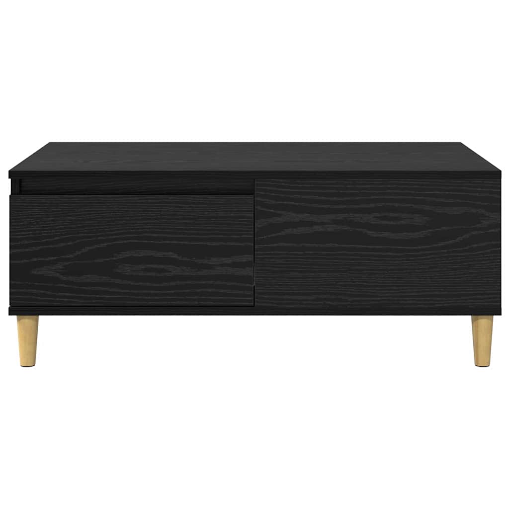 Dohányzóasztal Fekete tölgy 90 x 50 x 35 cm Szerelt Fa