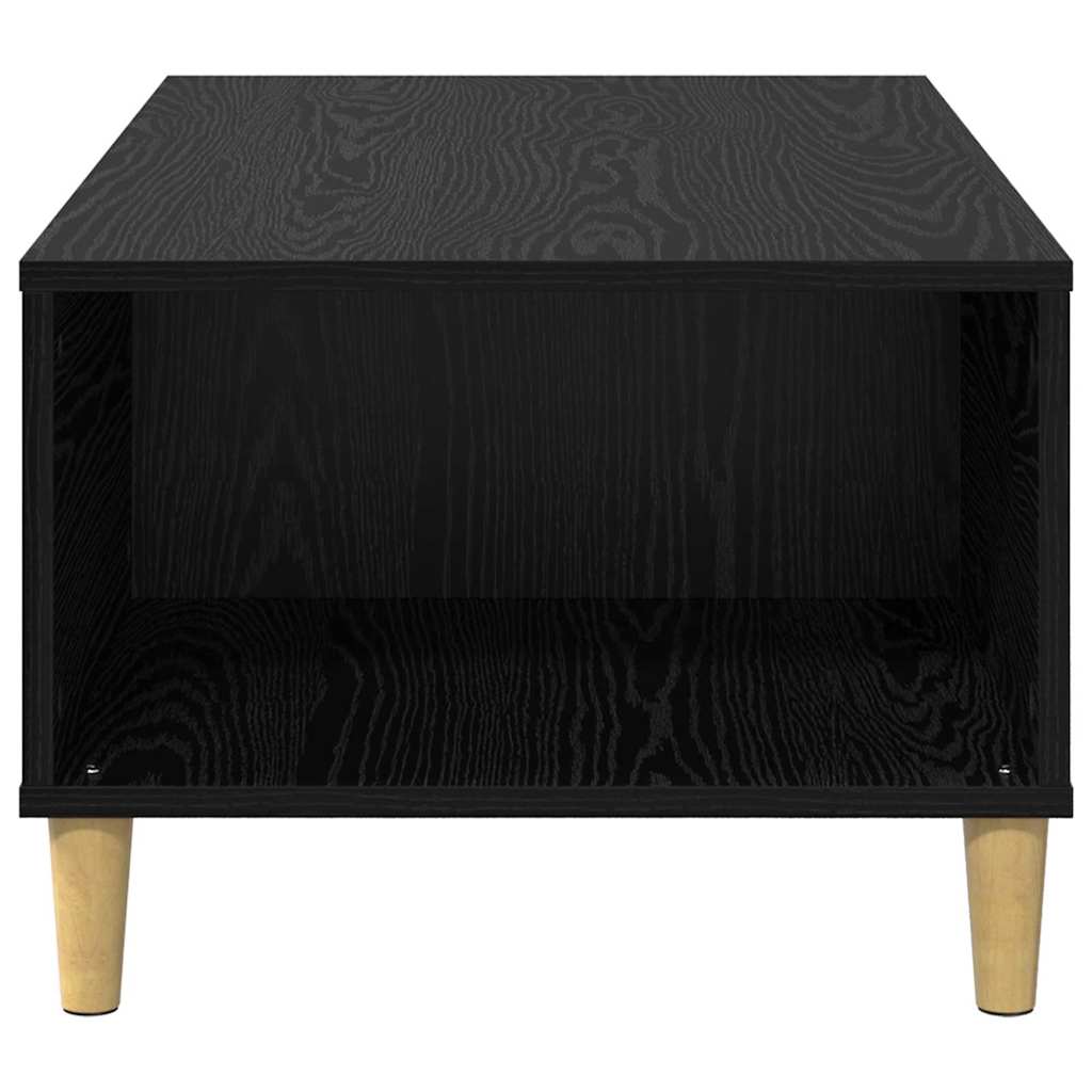 Dohányzóasztal Fekete tölgy 90 x 50 x 35 cm Szerelt Fa